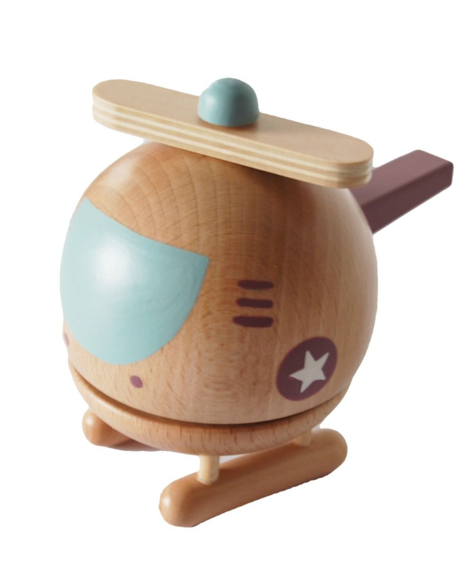 Toyslink Wooden Helicopter Music Box Gifts and Accessories ToysLink