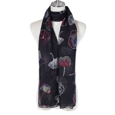 Scarf SC2347 BLACK Scarves and Sarongs Ivys