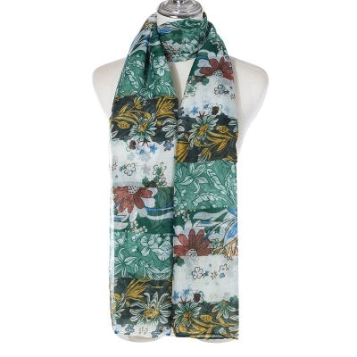 Scarf SC2356 GREEN Scarves and Sarongs Ivys
