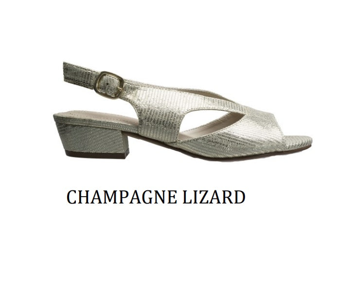Bawls Champagne Lizard Shoe Shoes Clarice
