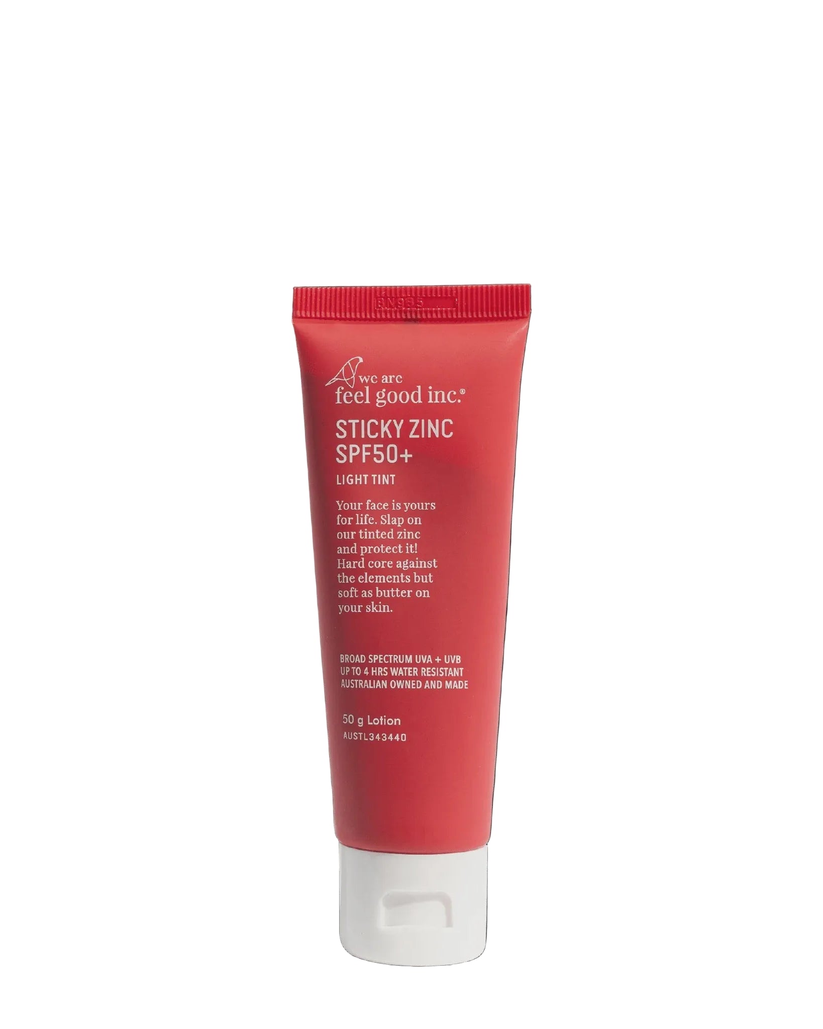 We Are Feel Good Inc Sticky Zinc Light Tint SPF50+ 50g Body we are feel good inc