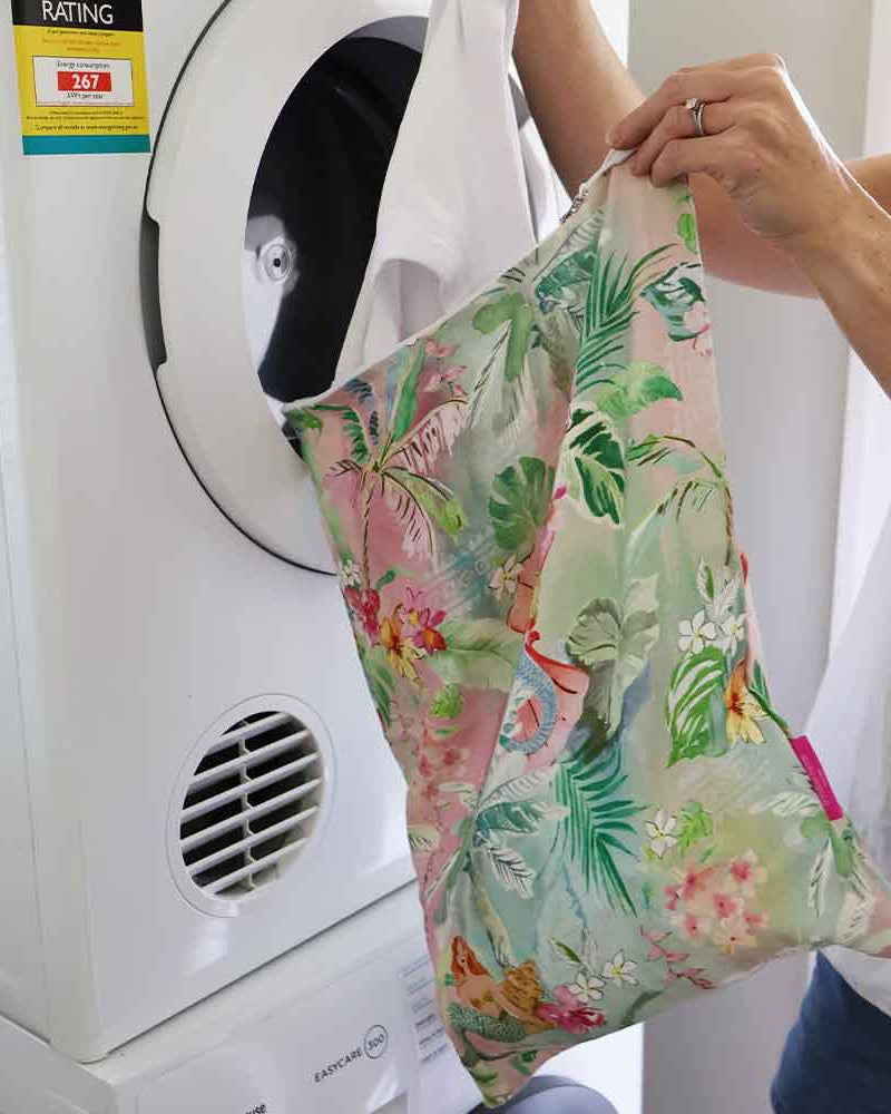 Laundry Bag Linen Cotton Tiki Island Gifts and Accessories Annabel Trends