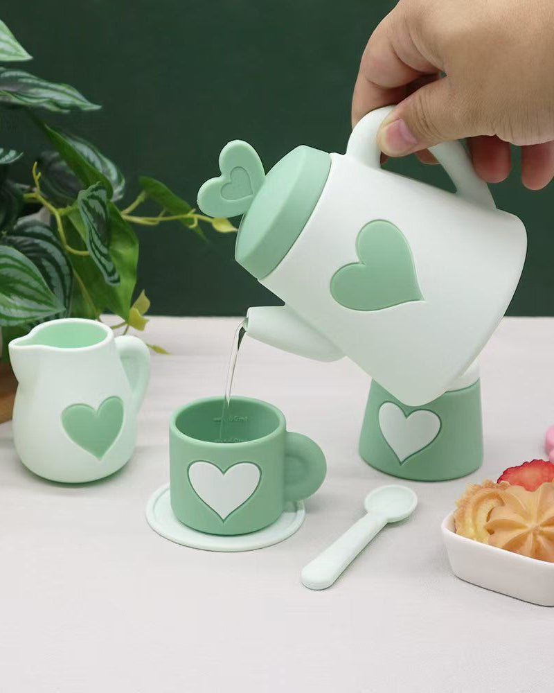 Green Silicone Tea Set Gifts and Accessories ToysLink