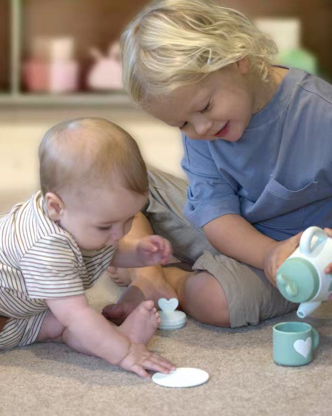 Green Silicone Tea Set Gifts and Accessories ToysLink