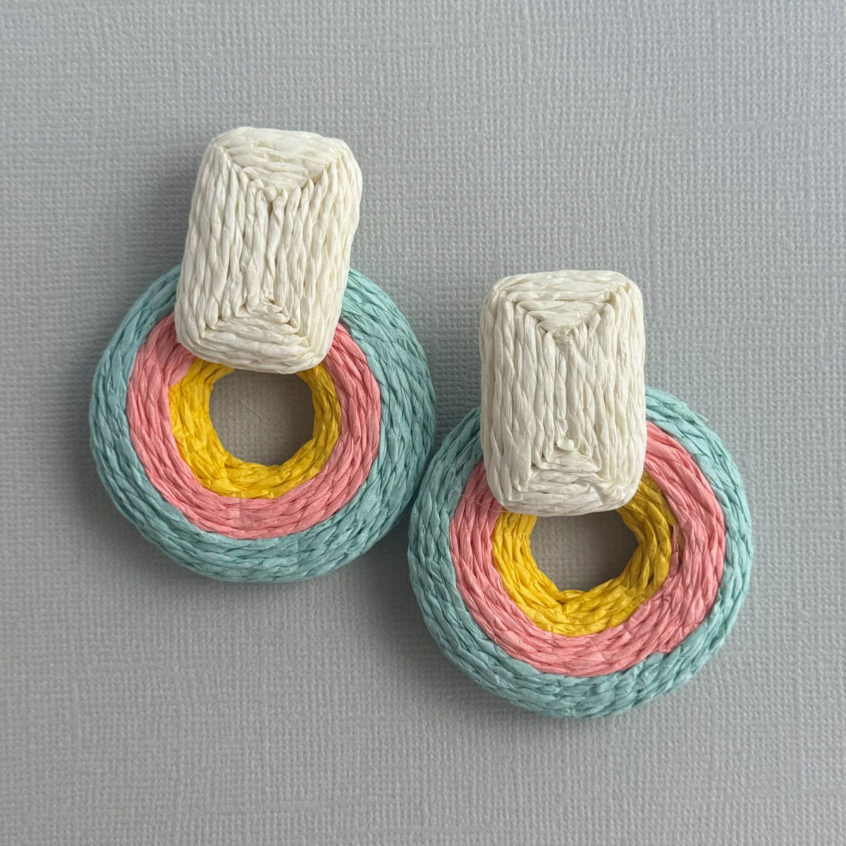Sale Raffie Geo Earring Mint - Global Free Style
