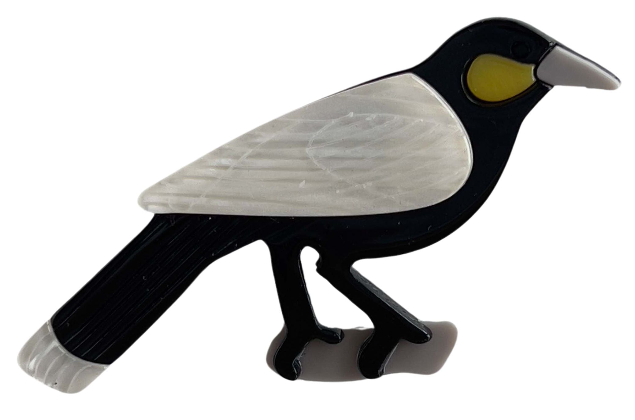 Iris Magpie Brooch Black Brooches Urban