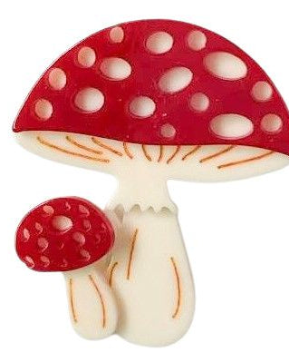 Iris Toadstool Brooch Red Brooches Urban
