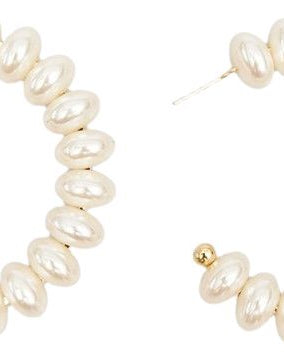 Zanzibar Oval Pearl Earring Pearl Gold Earrings Urban