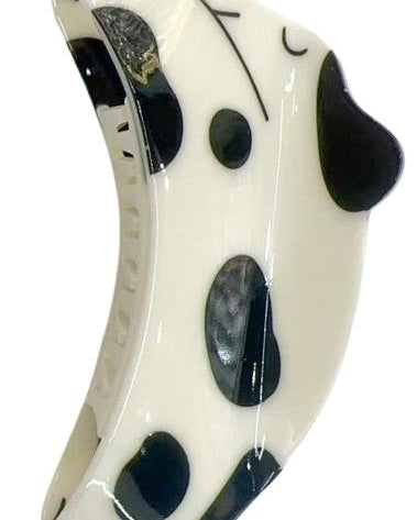 Spotty Dog Claw Clip Black & White - Global Free Style