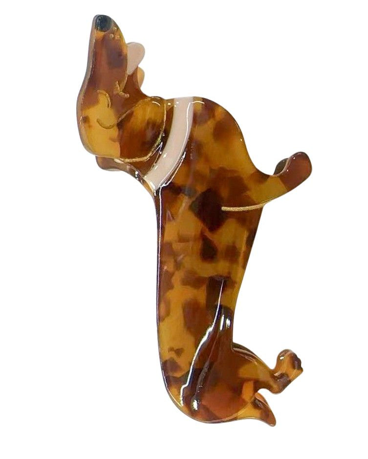 Sausage Dog Claw Clip Tortoiseshell - Global Free Style