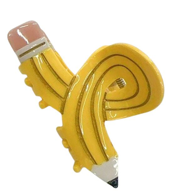 Pencil Claw Clip Yellow - Global Free Style