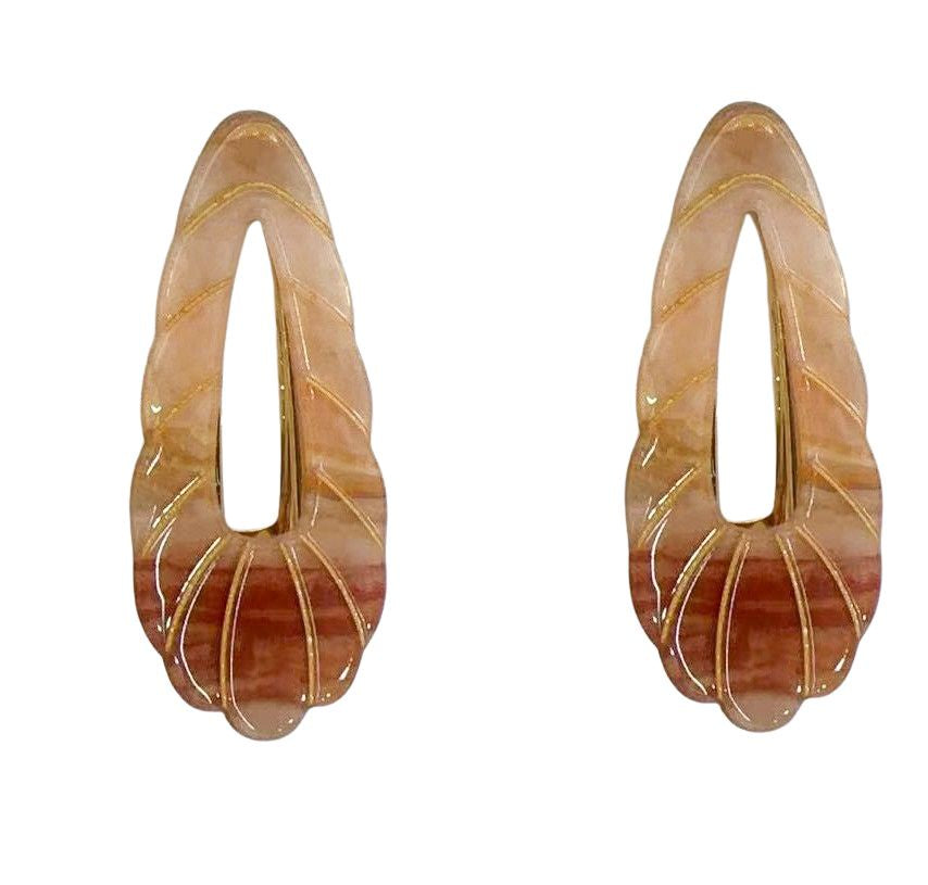 Tortoiseshell Wave Hair Clip Brown - Global Free Style