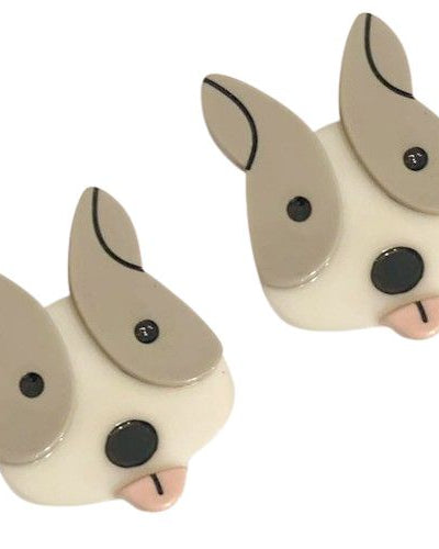 Dog Face Hair Clip Grey Gifts and Accessories Urban