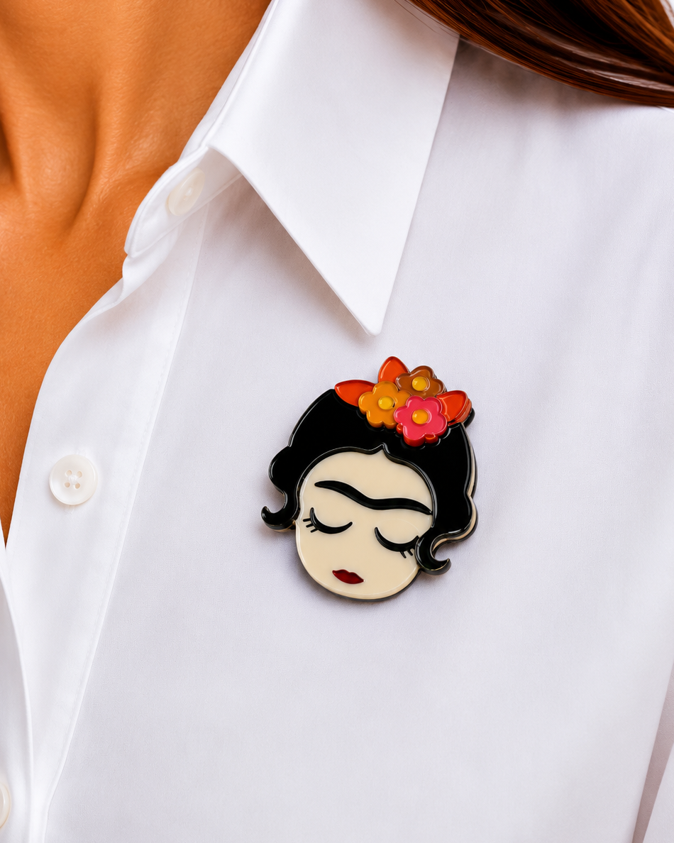 Iris Frida Brooch Colourful Brooches Urban