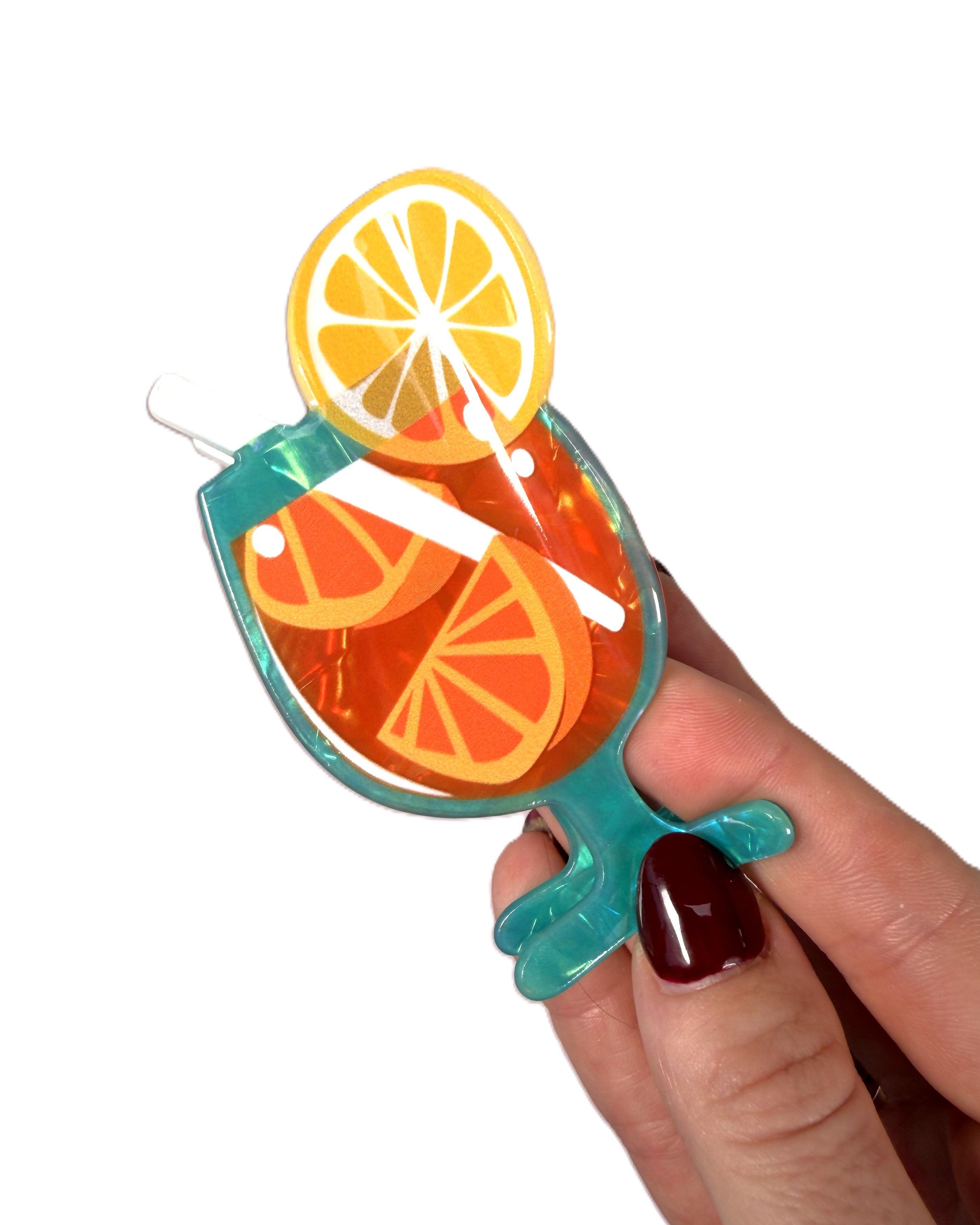 Aperol Spritz Claw Clip Orange Gifts and Accessories Urban