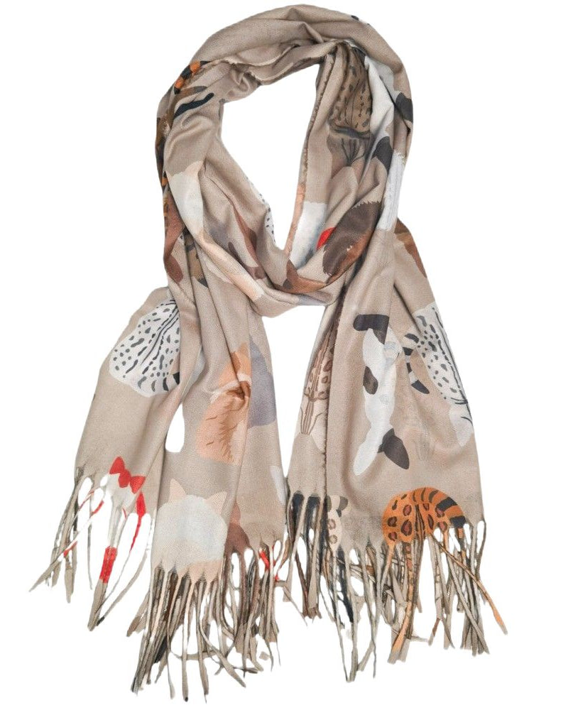 Sassy Cat Scarf Bisque - Global Free Style