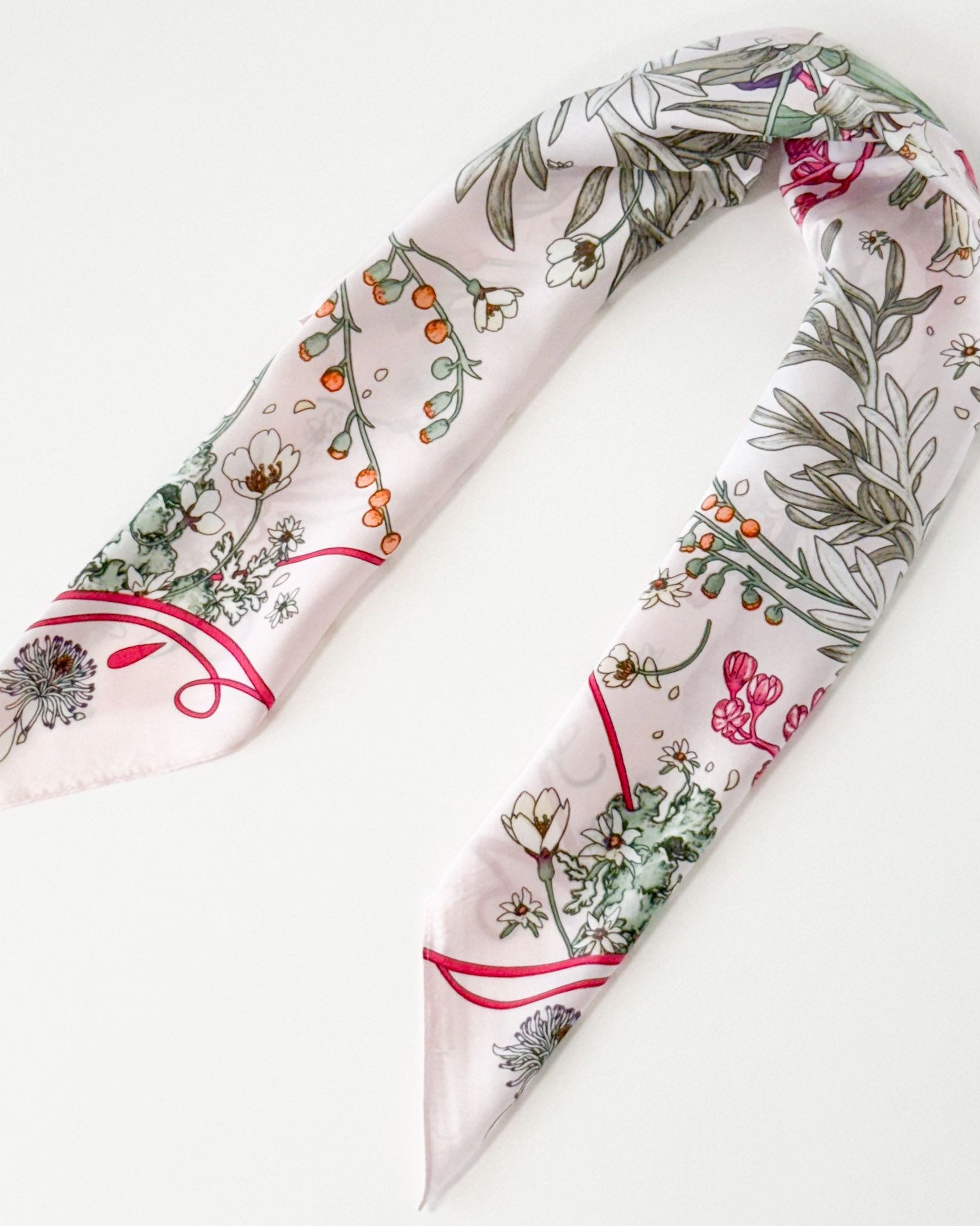 Louise Mini Square Scarf Pink 70cm Scarves and Sarongs Urban