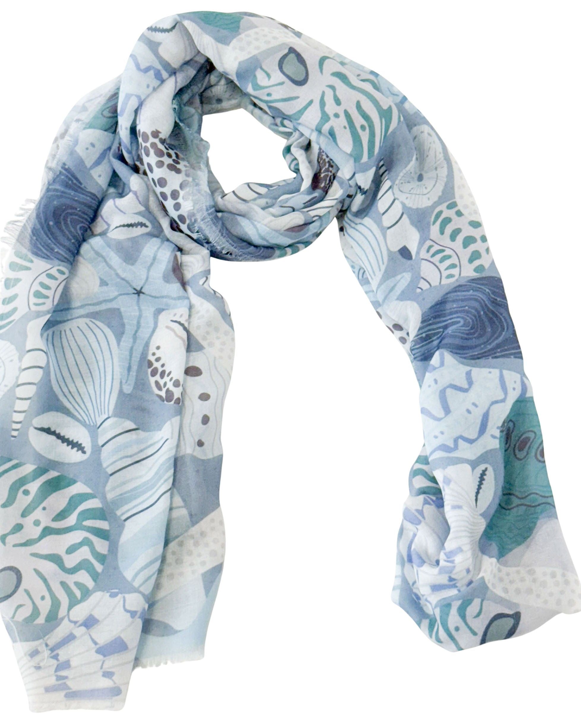 Tidal Scarf Blue 180cm - Global Free Style