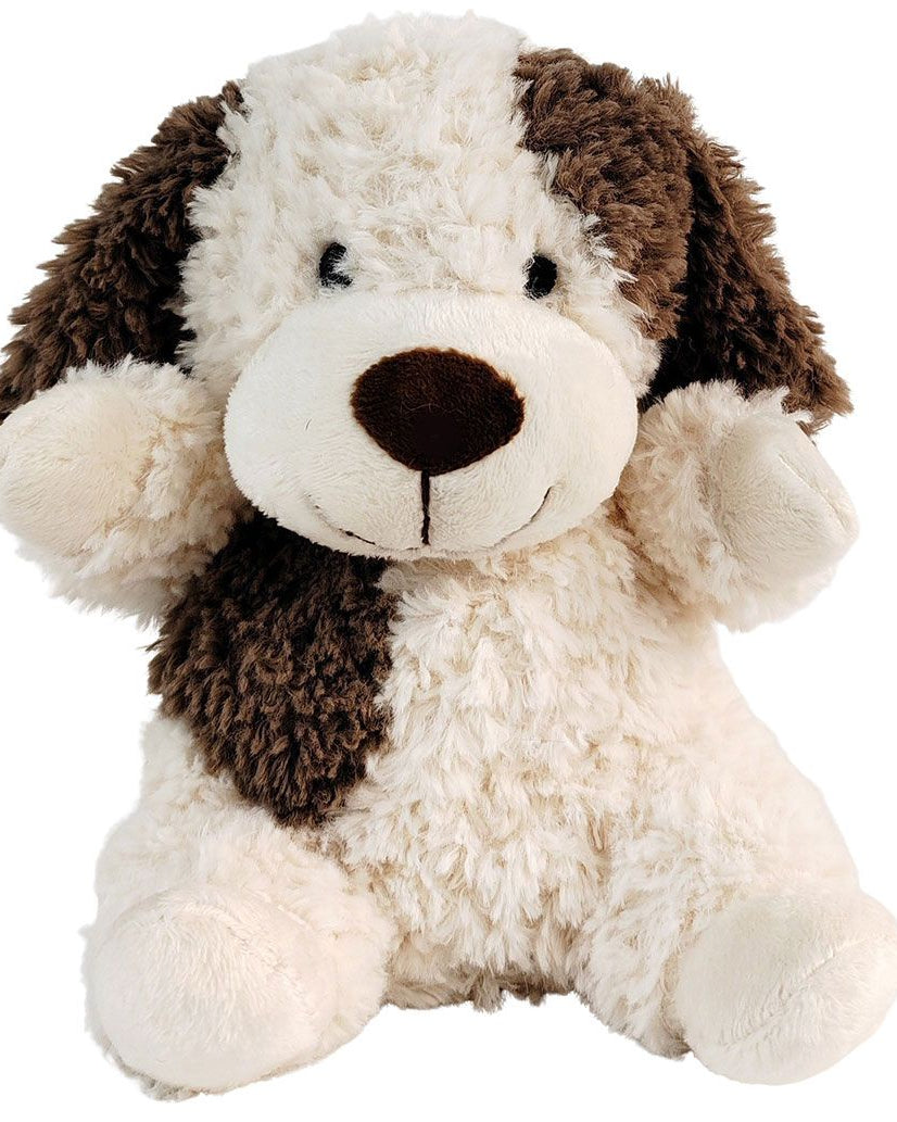 Curly Dog Soft Toy Whtie and Brown 18cm Gifts and Accessories Urban