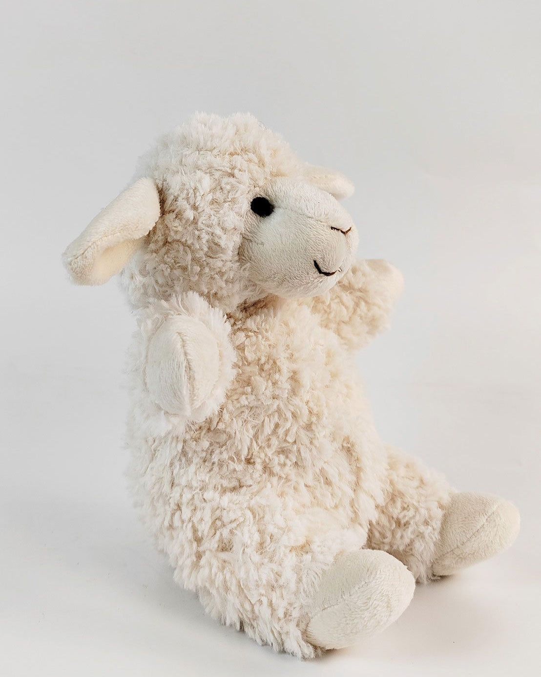 Curly Sheep Soft Toy Whtie 18cm - Global Free Style