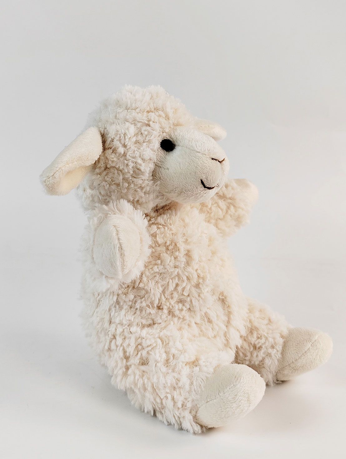 Curly Sheep Soft Toy Whtie 18cm - Global Free Style