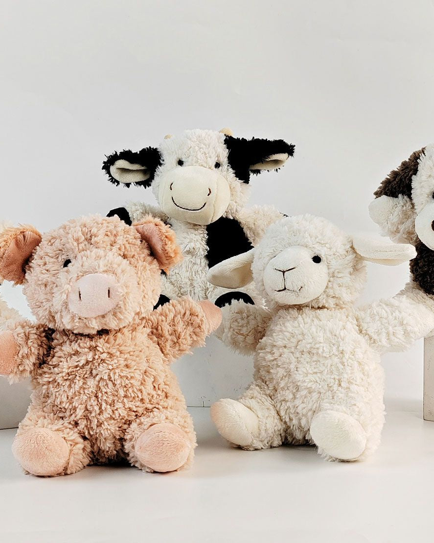Curly Sheep Soft Toy Whtie 18cm - Global Free Style
