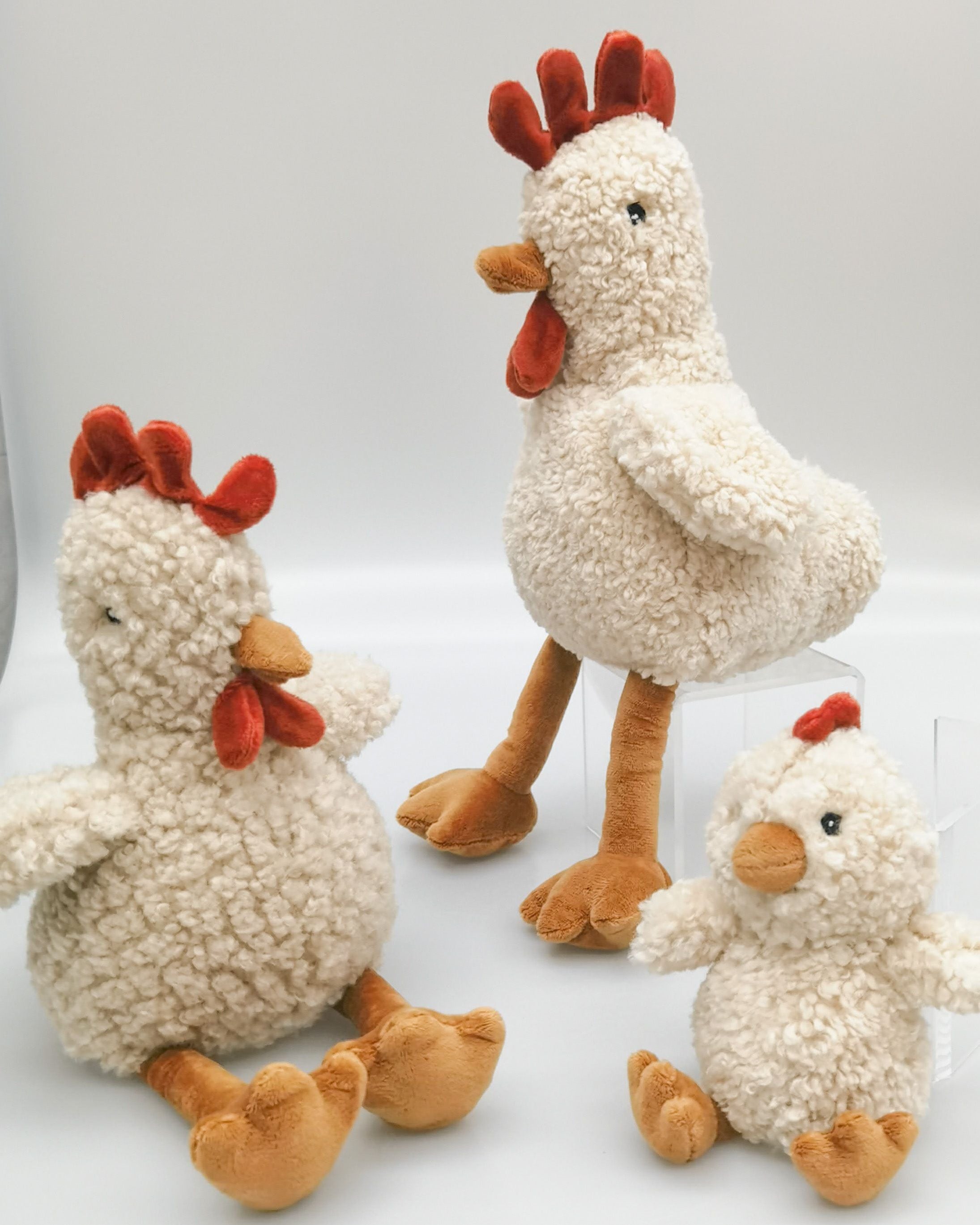 Chicken Toy Beige Med 30cm - Global Free Style