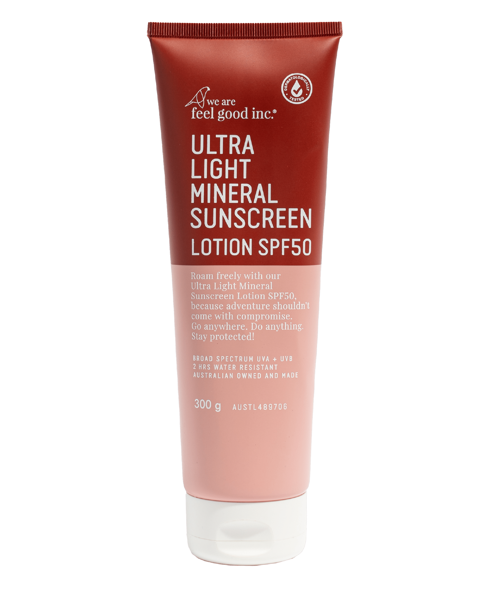 Ultra Light Mineral Sunscreen Lotion SPF50 Body we are feel good inc