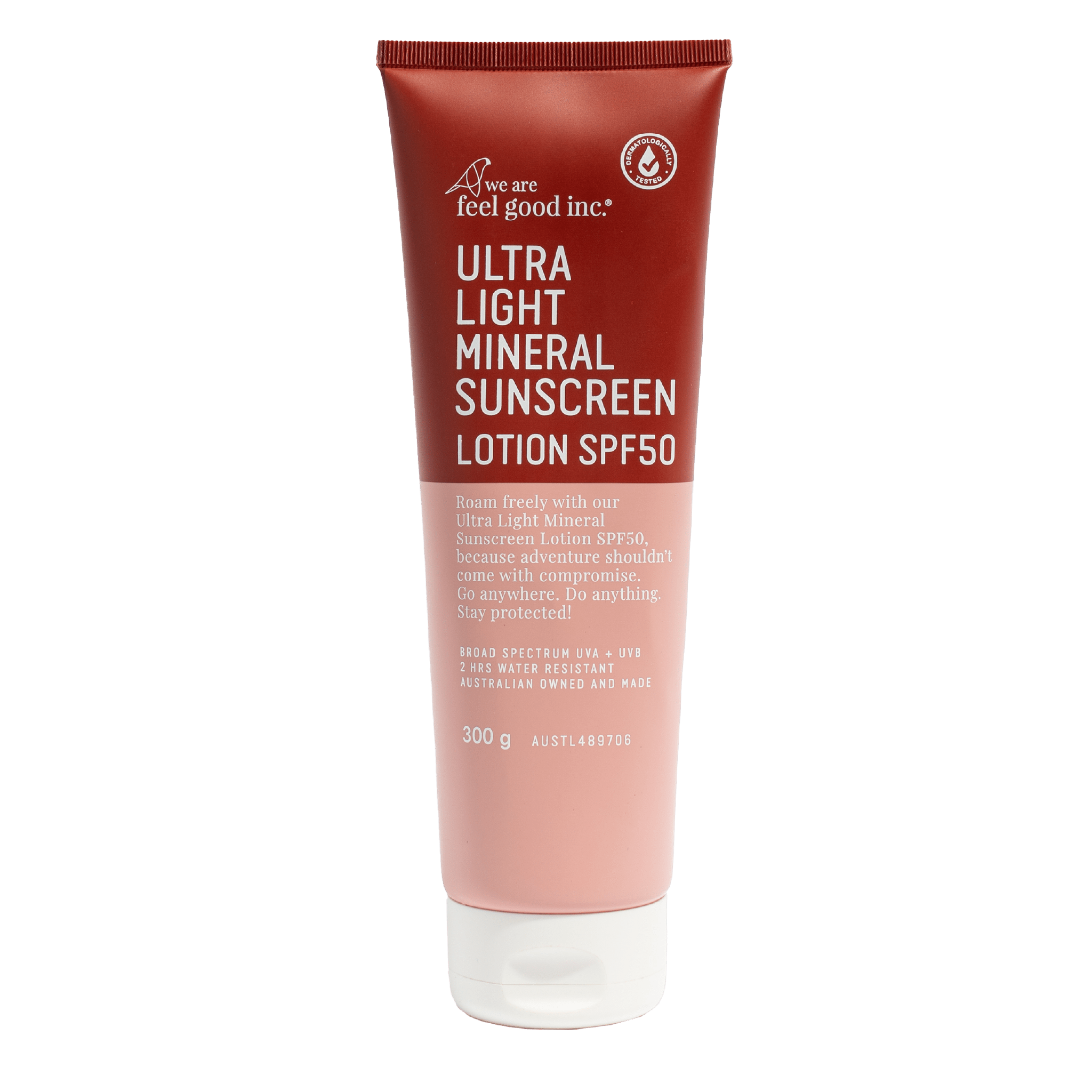 Ultra Light Mineral Sunscreen Lotion SPF50 Body we are feel good inc