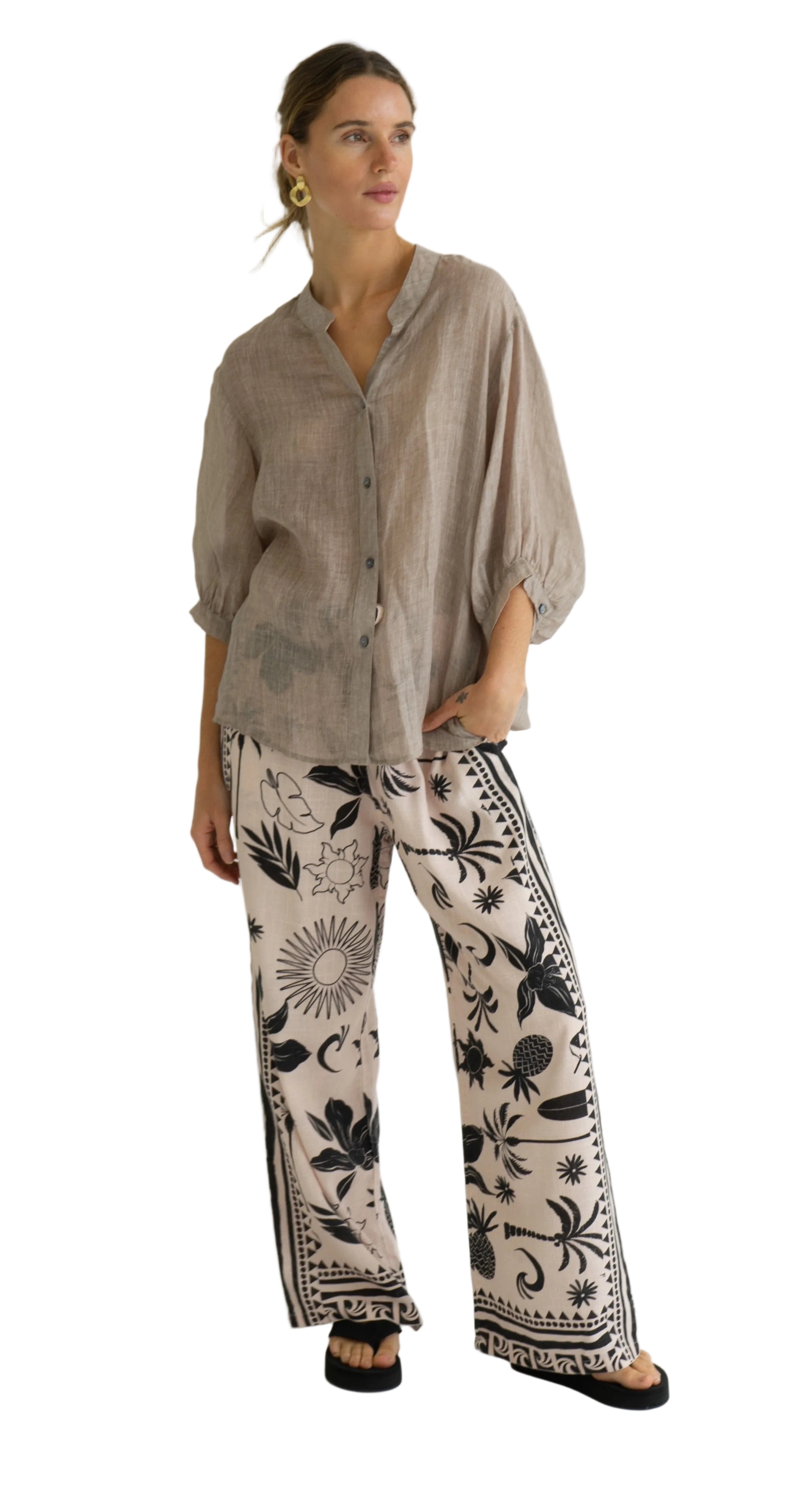Aurora Shirt Biscuit Tops Worthier M/L(14-16)