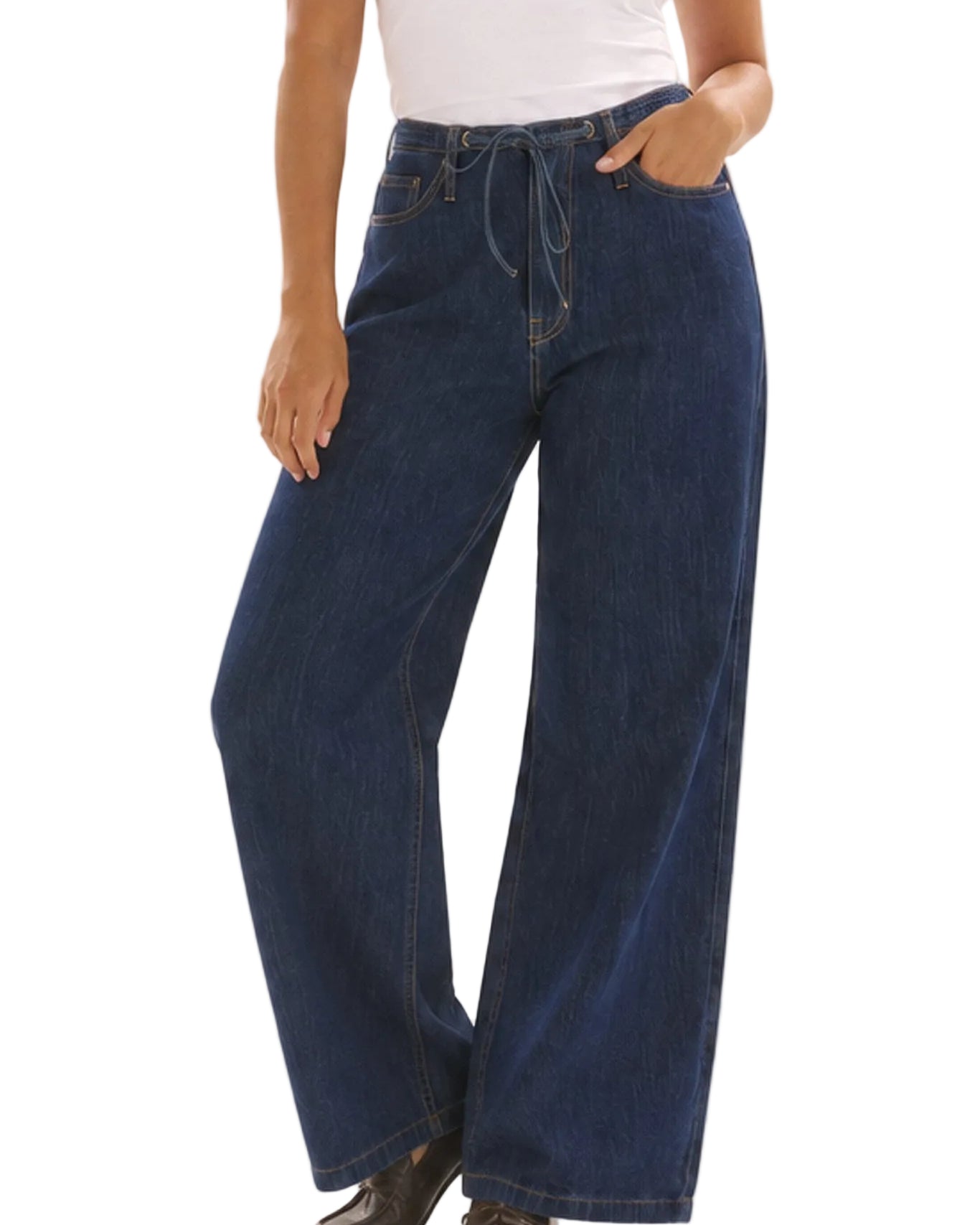 Goldie Jeans Dark Blue Bottoms Betty Basics S(8)
