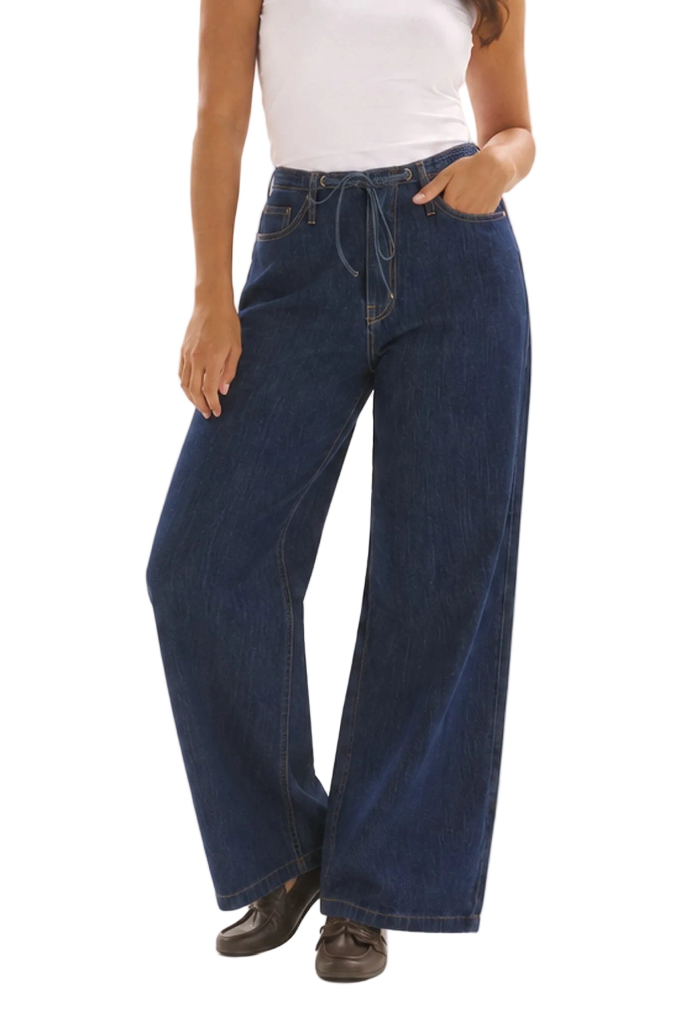 Goldie Jeans Dark Blue Bottoms Betty Basics S(8)