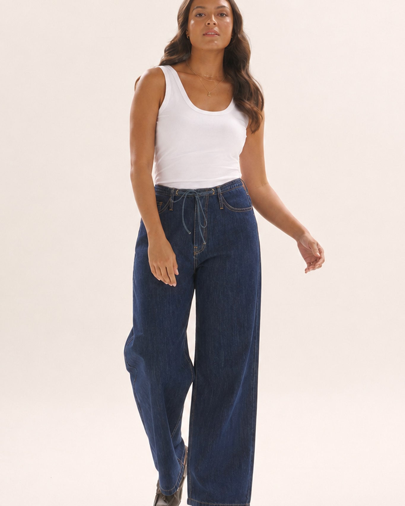 Goldie Jeans Dark Blue Bottoms Betty Basics