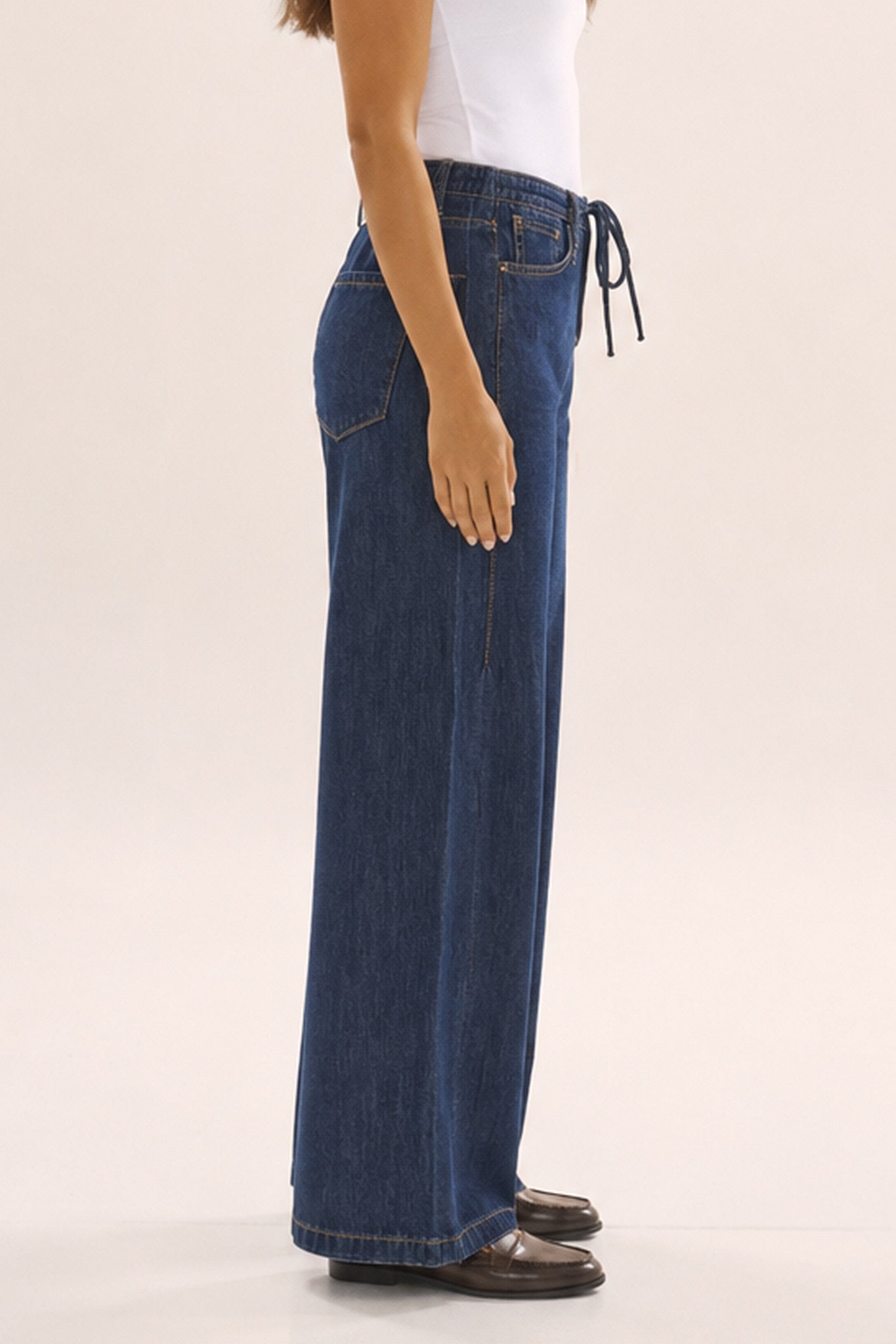 Goldie Jeans Dark Blue Bottoms Betty Basics