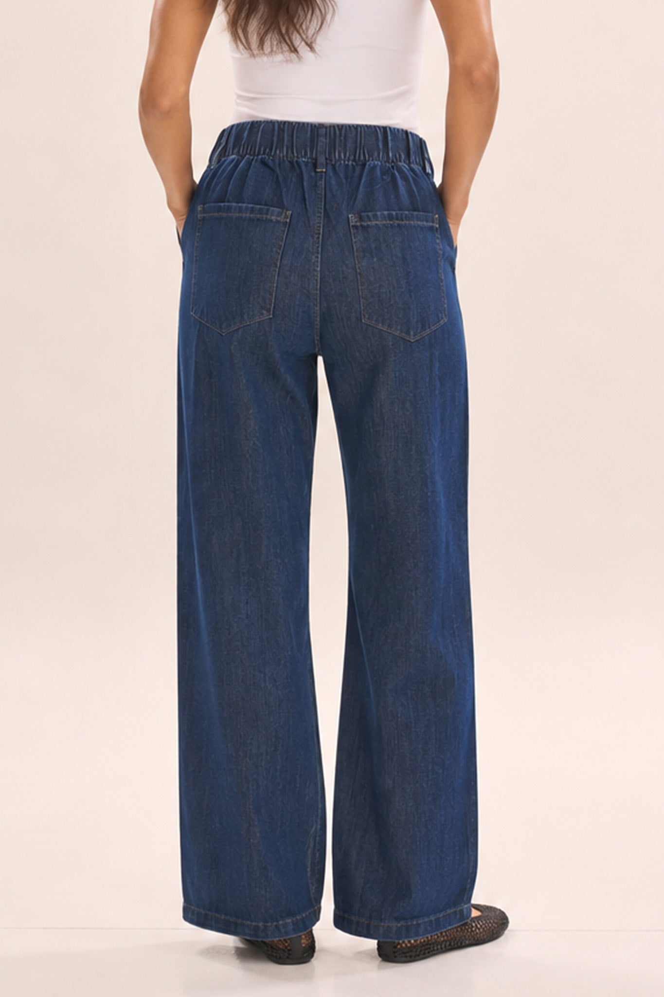 Goldie Jeans Dark Blue Bottoms Betty Basics