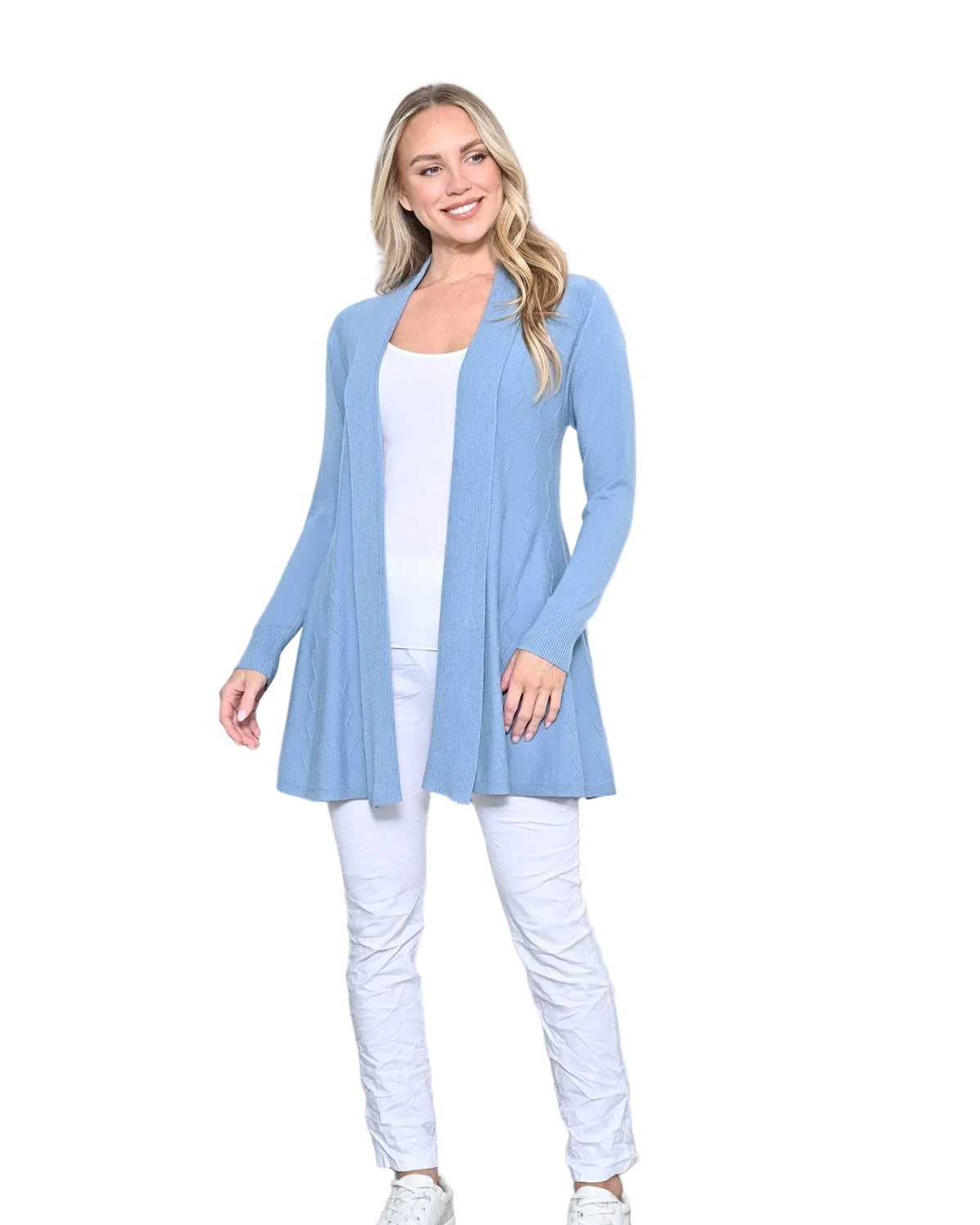 Swing Cardigan Tops Cali & Co SM(6-10)