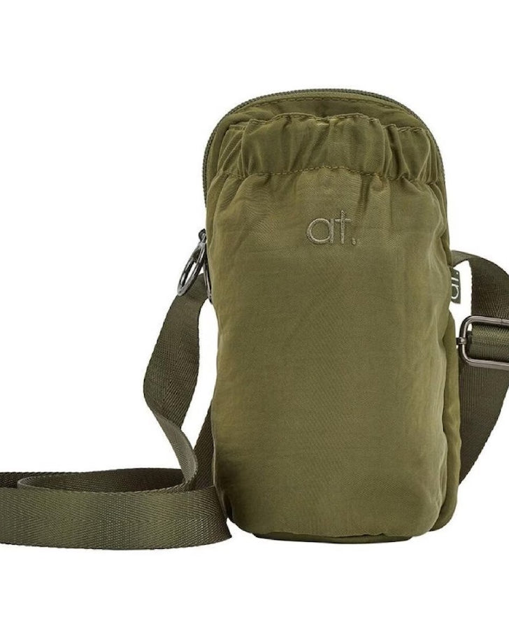 AT Water Bottle Phone Bag Olive Bags and Purses Annabel Trends