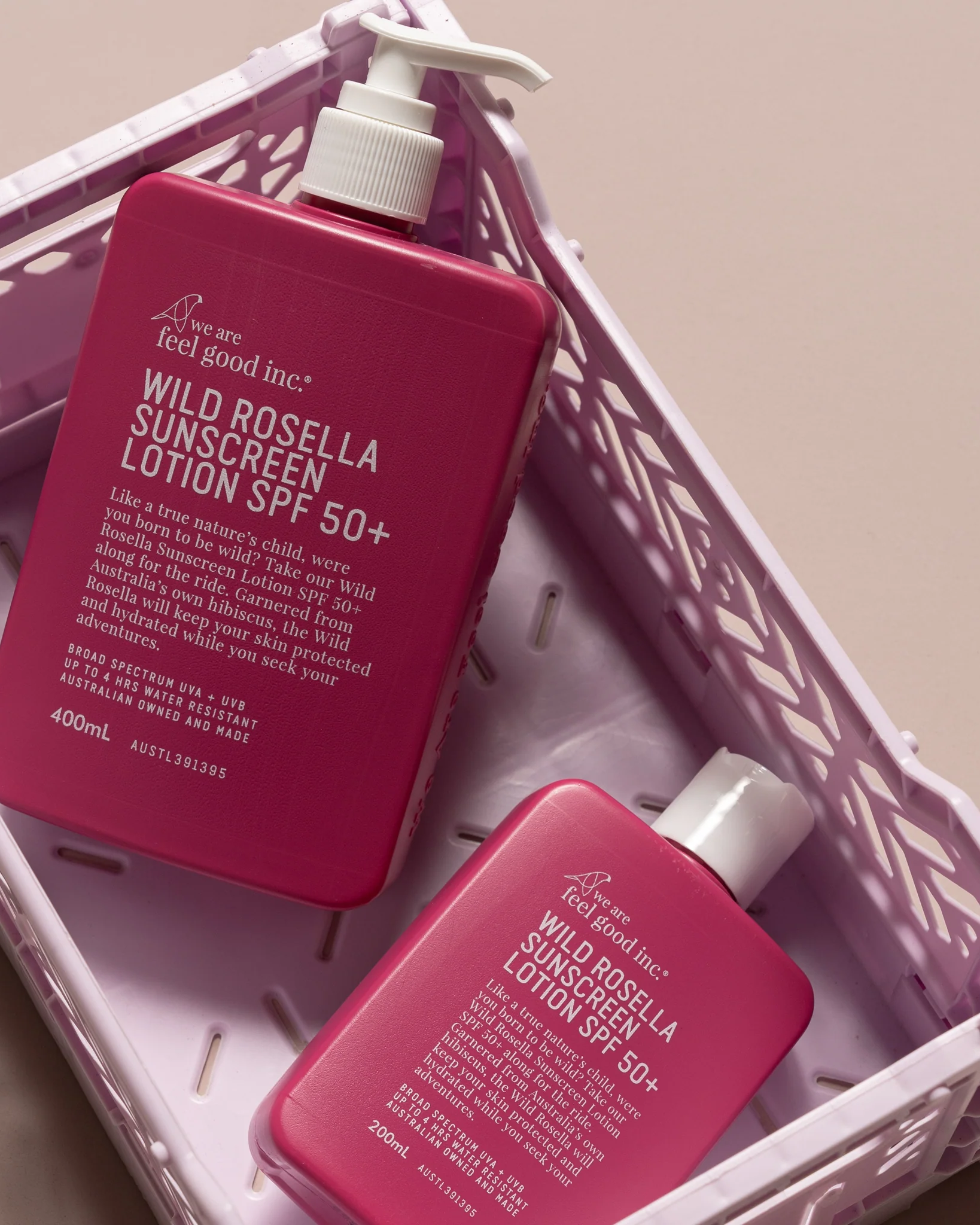 We Are Feel Good Inc Wild Rosella Sunscreen Lotion SPF50+ 200ml Body we are feel good inc