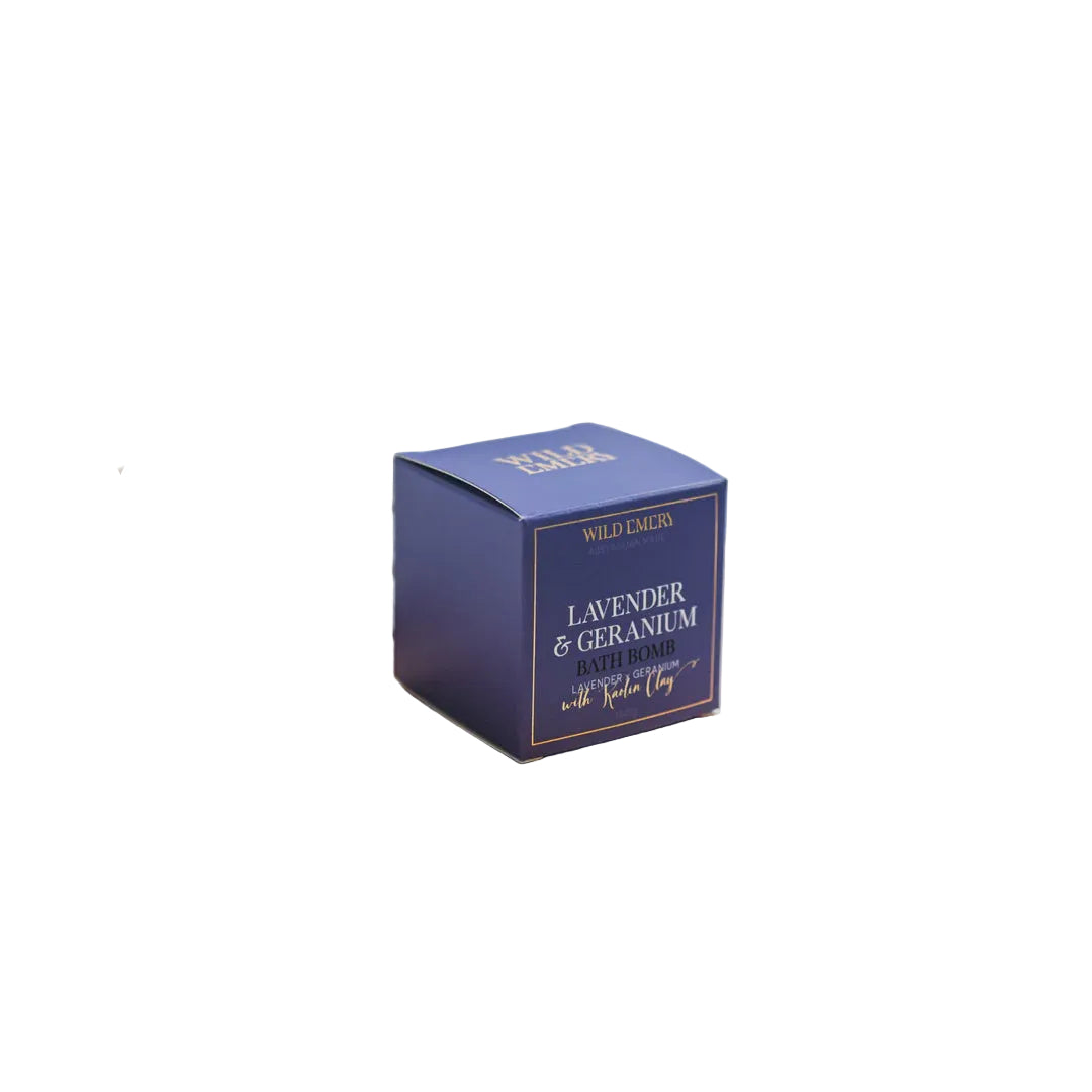 Lavender & Geranium Bath Bomb Gifts and Accessories Wild Emery