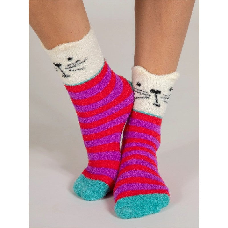 Natural Life Cozy Sock Cream Cat - Global Free Style