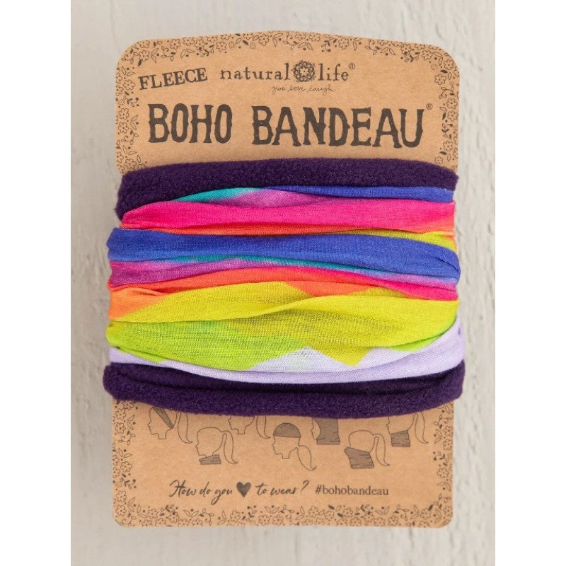 Boho Bandeau Fleece Rainbow Mountain - Global Free Style