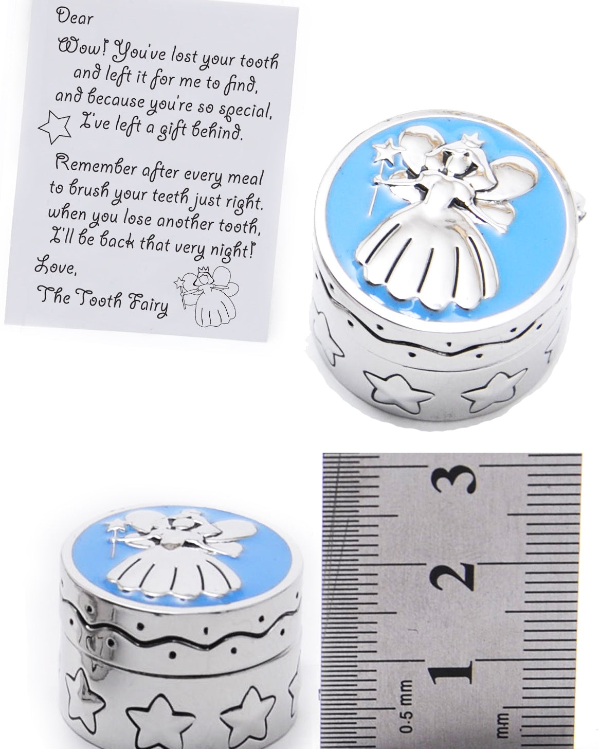 Tooth Fairy Box Blue keepsake Gifts and Accessories Tamboril