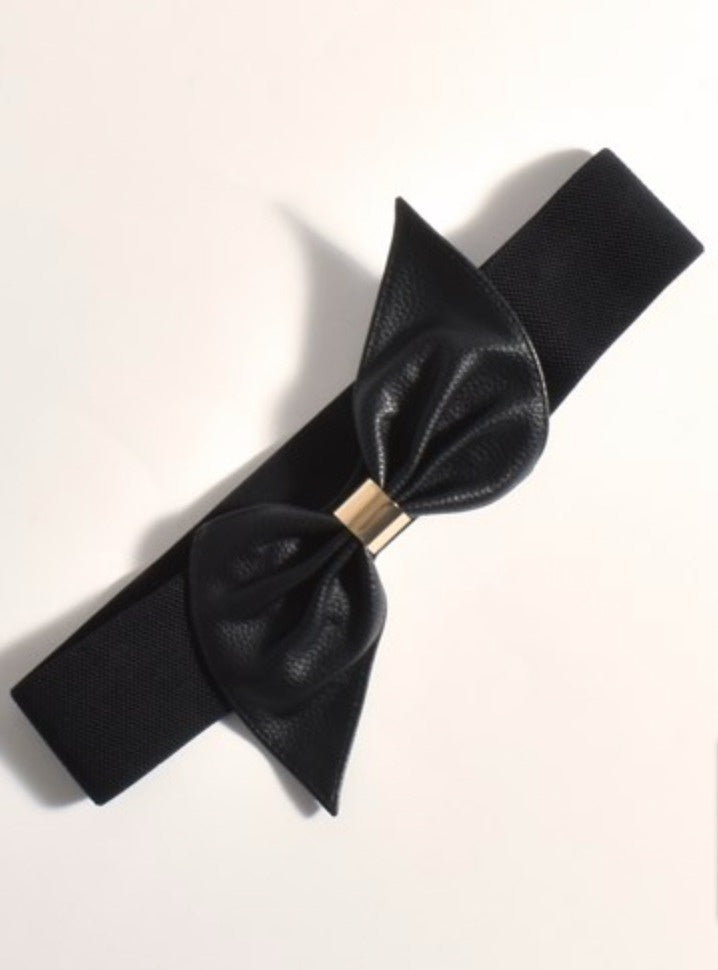 Bow Front Event Belt Black/Gold - Global Free Style