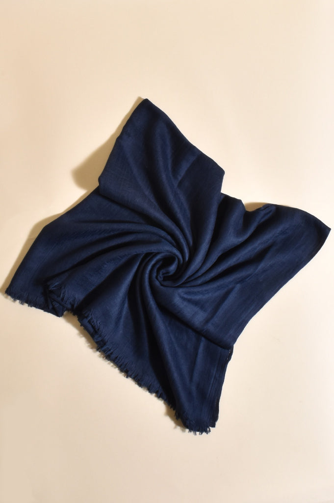 Adorne Ivy Light Weight Scarf Navy - Global Free Style