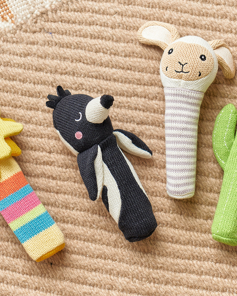 Knit Hand Rattle Kitten Gifts and Accessories Annabel Trends