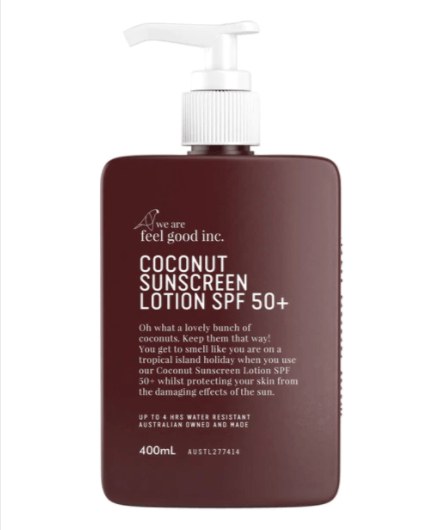 We Are Feel Good Inc Coconut Sunscreen SPF 50+ - 400ml Body we are feel good inc
