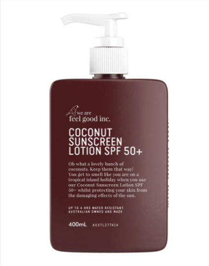 We Are Feel Good Inc Coconut Sunscreen SPF 50+ - 400ml Body we are feel good inc