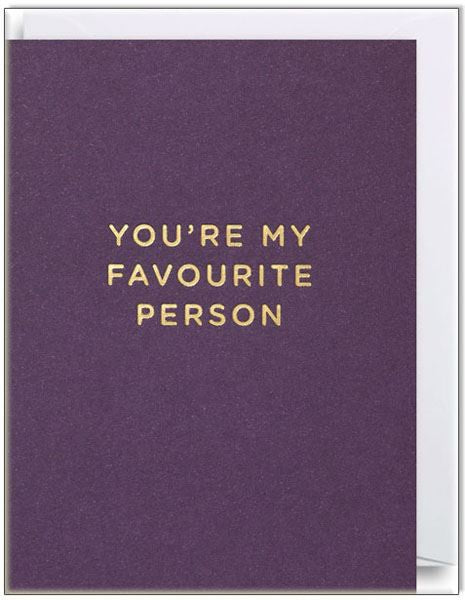 Waterlyn Youre My Favourite Person Mini Card - Global Free Style