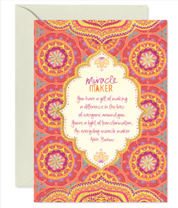 Intrinsic Miracle Maker Greeting Card - Global Free Style