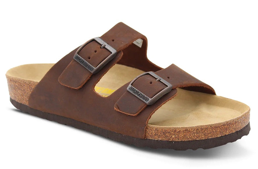 Neckermann Leather Double Bar Shoe Dark Brown Shoes Neckermann 36